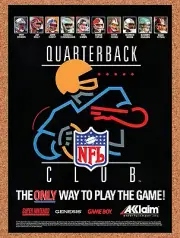 1992 NFL Quarterback Club SNES Original Advertisement / Retro Wall Art v1
