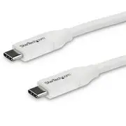 StarTech 4m USB C to USB C Cable w/ 5A PD, USB 2.0 USB-IF Certified - USB2C5C4MW