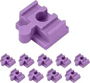 Wooden Railway Track Connectors - Wooden Train Track Accessories,Set of 10 Wooden Train Track Connector Pieces for Boys Girls Aged Over 3 Years Old, Toy Train Set Adapter