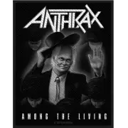 Anthrax Among The Living Patch Official Thrash Metal Band Merch