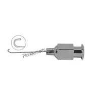 Pearce Hydrodissector 'J' Shaped Micro Straight Hook 22mm 27G Ophthalmic Instrum