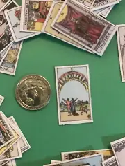 Tiny Mini Tarot Deck with Instruction 78 Pieces Cards Rare Prophecy Power Divine
