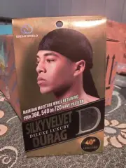 Dream World Silky & Shiny Deluxe Luxuary VELVET Du-Rag #DRE007VBK