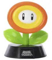 Super Mario Night Light Fire Flower 4” Retro Arcade Ships Fast!