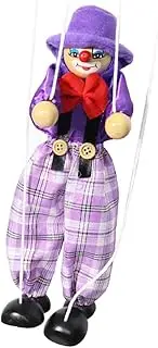 tieedhfu Pull-line Puppet Doll Colorful Hand Marionette Toy Children's Hands-on Exercise Clown Handcraft Toy Household Theater, Purple