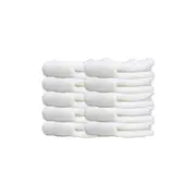 10PK Jason Commercial J-Dry Luxe Hand Towel 45x65cm - White