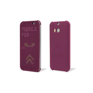 HTC ONE M8 原廠 Dot View炫彩顯示皮套-紫色(平輸盒裝)
