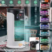 3 in 1 Portable Humidifier Air Conditioner Cooler Mini Fan 7 Color LED Light