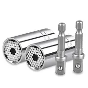 Universal Adapter Socket, 2 Packs Professional Socket Grip Adapter 1/4 to 3/4