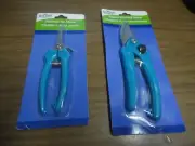NEW SET OF POINTED TIP & BYPASS PRUNING SHEAR TOOLS IN BLUE