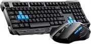 Wireless Keyboard and Mouse Combo, 2.4Ghz Cordless USB Computer Keyboard | AU