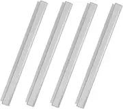 Luxshiny 4pcs Kitchen Menu Clip Order Receipt Rail Receipt Holder Receipt Organizer Receipt Rack Fixing Clamp Kitchen Ticket Holder Ticket Holder for Restaurant Silver Aluminum Alloy