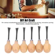 Wood Carving Chisel Set Kit Sculpture Hand Tool Hemispherical Handle DIY Craft