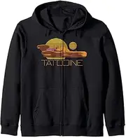 [STAR WARS] Tatooine Landspeeder Retro Sun Zip Hoodie