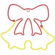 Holiday Wonderland DSNXMDG0234 LED Christmas Window Decoration, Neon Flex Double