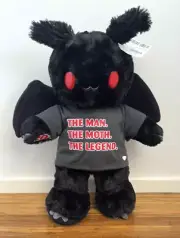 Build-A-Bear The Mothman Black Halloween Edition with matching Shirt - BNWT 2024
