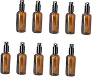 FOYTOKI Set of 10 Glass Perfume Bottles 20ml Empty Subpackaging Containers Leakproof for Travel