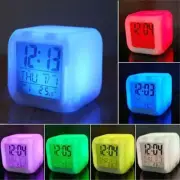 Colour Changing LED Alarm Clock Bedroom Calendar Electronic Clock Night Light