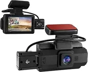 iplusmile Dual Lens Dash Camera with Parking Mode Front and Rear View Night for Safe Driving and Reversing for Cars and Vehicles