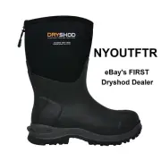 Dryshod Size 12 Legend MXT Mid Black Hard-Working Outdoor Boots LGX-MM-BK
