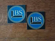 TWO Sticker Set Brown & Sharpe Vintage Logos Measuring Precision Tools Square