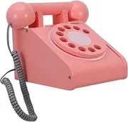 CORHAD Wooden Telephone Plaything Interactive for Role Fun Vintage Design Enhances Hand Eye Coordination Parent Bonding