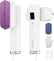 Steamer Iron for Clothes, Portable 2 In 1 Travel Handheld Garment Steamer,20 Min
