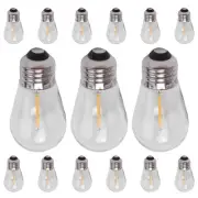 15 Pack 3V LED S14 Replacement Light Bulbs Shatterproof Outdoor Solar1448