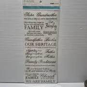 Kaisercraft "Heritage" Collection Rub On Stickers Scrapbook Cards Craft