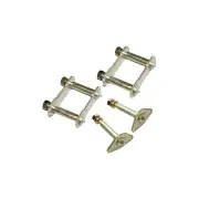 Rear EFS Greaseable Leaf Springs Shackles + Pins for Toyota Hilux Petrol 84-1997