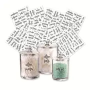 189 Pcs Bathroom Jars Label Storage Classification Waterproof Bathroom Stickers