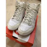 在飛比找蝦皮購物優惠-NIKE JORDAN DUNK 高筒 球鞋 白色米色 高筒