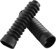 Motorcycle Front Fork Cover, 205x42mm Plastic Universal Dust Cover Gaiters Shock Boots Front Fork Guards Motorcycle Accessory for Dirt Bike Motorbike(Black)