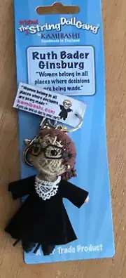 String Doll Gang Kamibashi NOS RUTH BADER GINSBURG keychain Strong Women