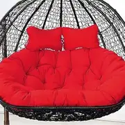 Waterproof Double Swing Seat Cushion for Hanging Egg Chair, Thick Hammock Chair Cushion, Washable Comfortable Hanging Basket Chair Cushion Replacement