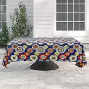 60"x84" Rectangle Outdoor Tablecloth Washable Waterproof Fade Resistant Wrinkle Free Patio Table Cloths Table Covers for Spring, Summer, Party, Backyard, Picnic, BBQS - Heronsbill Navy