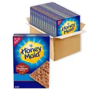 Whole Grain Cinnamon Graham Crackers - 12 Boxes, Ideal for Lunchboxes & Picnics
