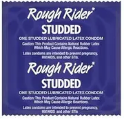 Rough Rider with Silver Lunamax Pocket Case, Ribbed & Studded Latex Condoms-24 Count