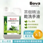 【BOVA 法柏精品香氛】茶樹精油乾洗手液1公升環保經濟瓶(75％酒精+澳洲茶樹精油)