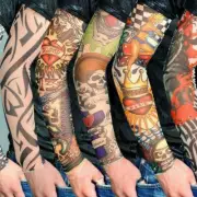 Temporary Tattoo Sleeve Nylon Sleeve 6pcs Men Women Arm Stockings Tatoo Cool AU