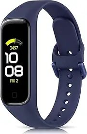 AK Bands Compatible with Samsung Galaxy Fit 2 Band Women Men, Soft Classic Adjustable Replacement Sport Strap for Galaxy Fit 2 SM-R220 Smartwatch