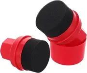 Mikinona 2PCS Reusable Tire Wax Applicator Sponges for Car Care High Density Polishing Pads for Tire Shine Versatile Cleaning Tool