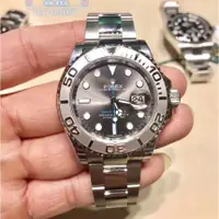 在飛比找蝦皮購物優惠-Rolex 勞力士 灰遊艇名仕鉑金40Mm男士手表12662