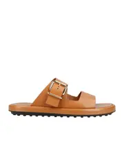 Tod's Double-Strap Slides 36,39,40 brown