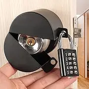 Door Handle Lock Out Device - Cover to Disable Doorknob/Faucet/Valve, Prevents Turning and Access to Keyhole (Password Hanging Lock)
