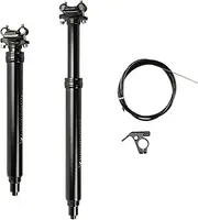 Mou ain Bike Dropper Post 31.6mm Aluminum Hydraulic Lock 100-170mm Travel ycle Remote-Co Rolled Dropper Seatpost for Mou ain / Road Bike