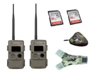 Cuddeback Bundle – 2 x IR LL-2A Cameras & 16 GB SD cards w/ SD Card Reader