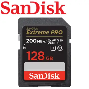SanDisk 128GB Extreme Pro SDXC SD V30 U3 128G 記憶卡