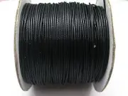 93 Yards Black Korean Waxed Cord String Thread 1mm for Bracelet Necklace