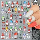 Cute Cartoon Adhesive Decals Christmas Adhesive Decals Manicure Decoration